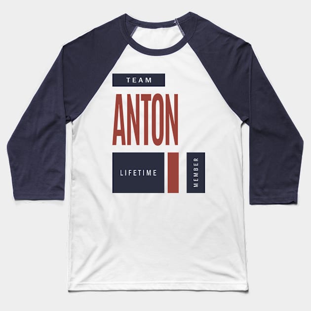 Anton Personalized Name Birthday Gift Baseball T-Shirt by cidolopez